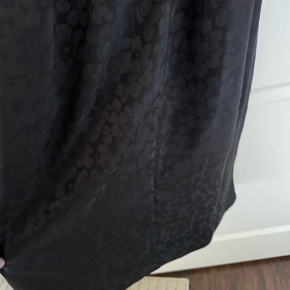 Sachin & Babi Black Puff Sleeve Ruffle Front Belted Rylee Midi Dress | 6 - Picture 8 of 9